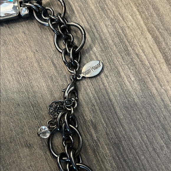 Gorgeous! WHBM White House Black Market rhinestone statement necklace #J38 - Picture 7 of 9